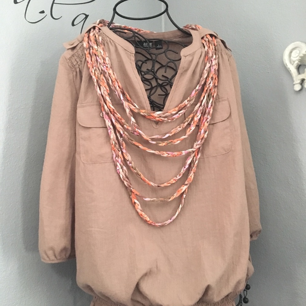 Top and scarf